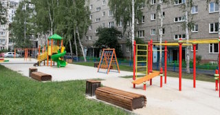 Благоустройство детской площадки во дворе от 1955 руб. в Хабаровске