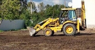 Выравнивание рельефа в Хабаровске в октябре